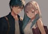 custom anime couple character art