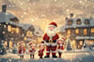 draw unique christmas illustration