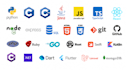 do coding assignments in python, r, c, cpp, java, rust, julia, go, lisp
