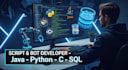script java python bot c sql database coding programming project developer