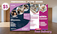 create professional and modern flyer design in 5 hours