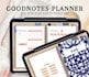 create aesthetic digital planners journals notebooks hyperlinked planner tracker