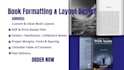do book formatting, layout design, and typesetting for print or ebook