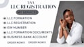 provide US llc registration, llc formation, ein number and bank setup