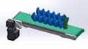 timing feed screw bottle separation screw using solidworks
