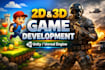 make your game idea come to life in unity or godot