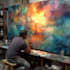 create digital oil abstract art