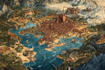 design 2d fantasy dnd map, battle map inkarnate cartography
