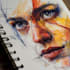 draw abstract portrait art