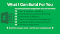 create custom excel files with smart formulas, filters and automation