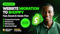 migrate wix to shopify, wordpress to shopify, woocommerce to shopify