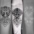 design a delicate fine line blackwork tattoo art