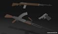 3d model gun assets