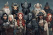 create fantasy dnd character or dnd character design