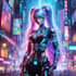 design anime character , cyberpunk character
