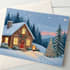 create a beautiful illustrated christmas card