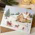 design a custom chritsmas card with hand drawn illustrations