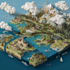 draw high quality vector or isometric map illustrations
