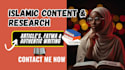 write authentic islamic articles, research and content based on quran and sunnah