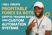 build forex ea bots, crypto trading bots and custom no code automation apps