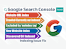 fix google search console issues and page indexing  issue
