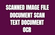 covert scanned file to searchable file, ocr, text generation