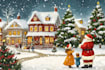 create a beautiful illustrated  card