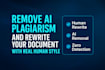 remove ai plagiarism and rewrite your document with real human style