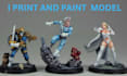 print and paint 3d printable model 2d to 3d model 3d character design print ship