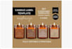 do candle label design,candle label graphics,product labels