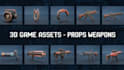 create 3d game assets, model, props and object, weapons unreal engine unity