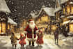 create a beautiful illustrated christmas card