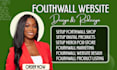 design fourthwall website, fourthwall shop setup, fourthwall merch pod store