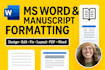 edit ms word, format, design, and fix  microsoft word document professionally