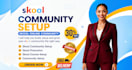 skool community promotion, skool online community setup, skool course promotion