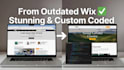 design wix website,  wix redesign,  velo code and wix studio