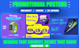 create professional social media poster designs