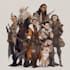 draw your dnd party art or dnd character art no ai