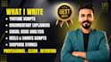 write telugu documentary and youtube video scripts