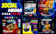 create social media post and creative facebook ad desing