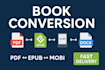 convert your book and manuscript into epub