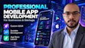 develop your custom android and ios app with backend and app store publishing