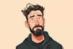 drawing cartoon vector portrait