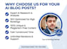 write seo optimized ai content and tech blog posts for your website