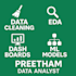 do data analysis using python, sql, excel and create power bi dashboards