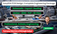 do pcb designing, gerber, bom, pnp in easyeda design software