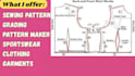design digital sewing pattern, sewing instruction and tech pack for clothings