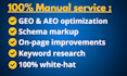 do complete monthly website on page GEO, aeo, local and ai SEO optimization