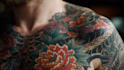 make a traditional japanese irezumi tattoo