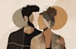 draw couple portrait illustration